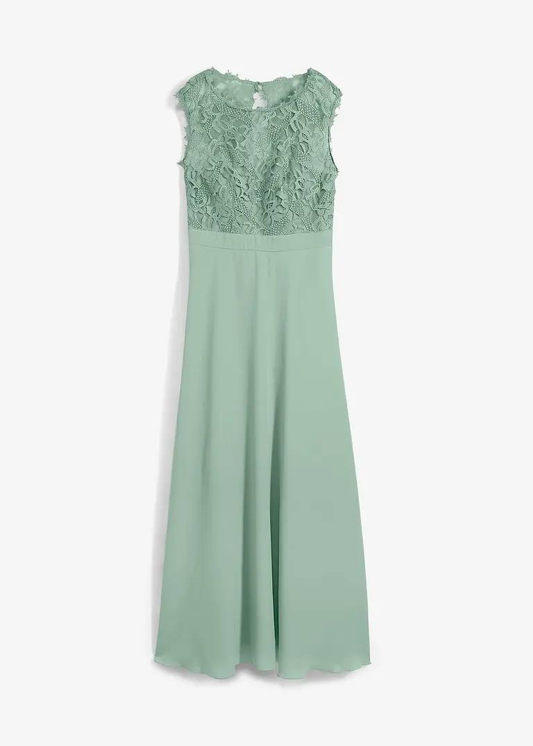 bonprix Elegantes Abendkleid mit Spitze im Oberteil und einem Rücken-Cut-Out