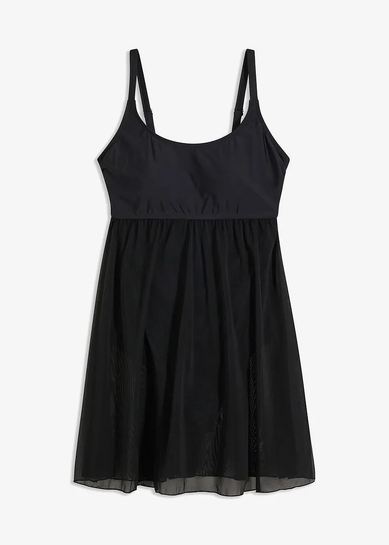 bonprix Elegantes Badekleid mit einem Paisley-Druck - schwarz