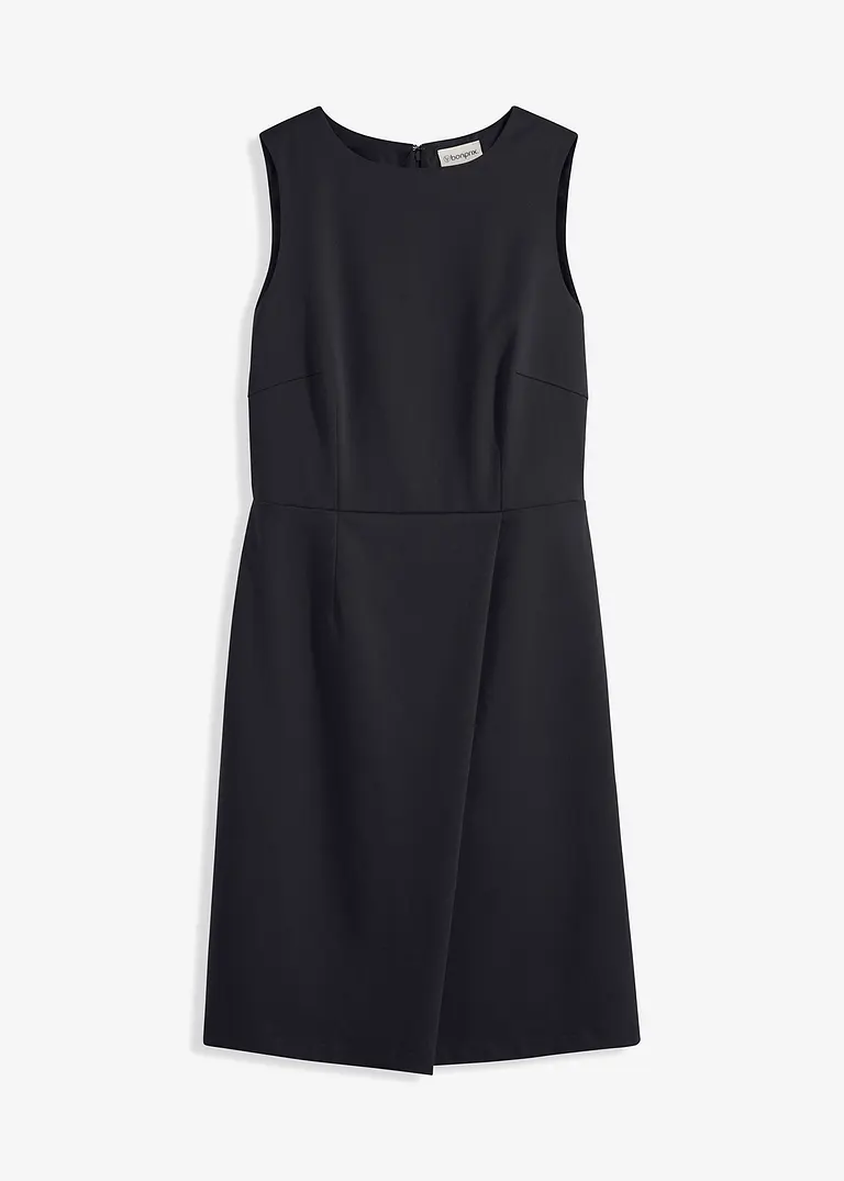 bonprix elegantes Etuikleid mit Wickelrock - schwarz - Damen