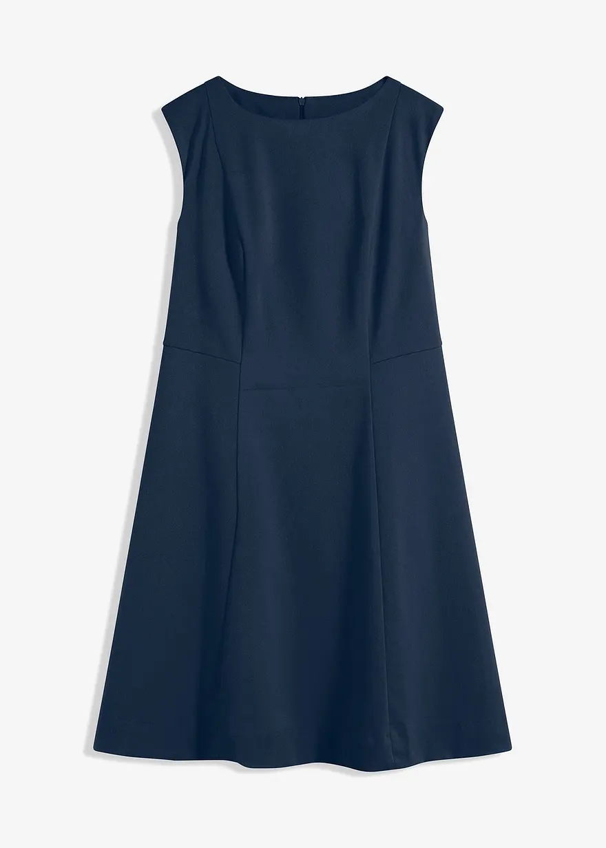 bonprix elegantes leicht ausgestelltes Minikleid - blau