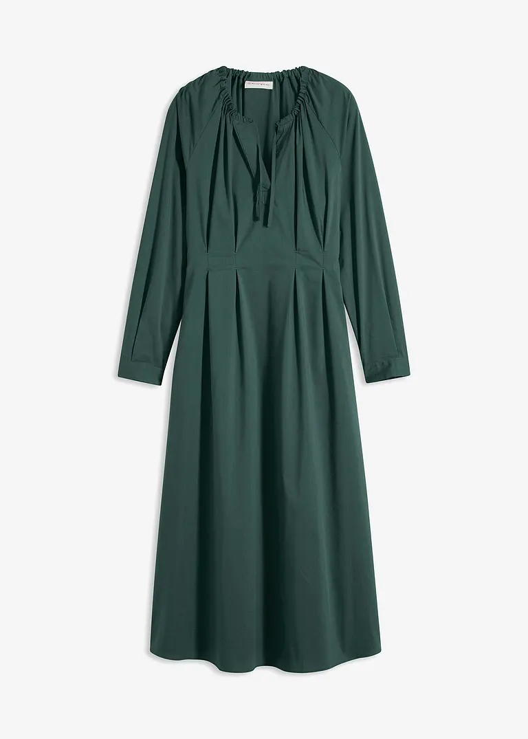 bonprix elegantes Maxikleid aus Popeline - grün - Damen