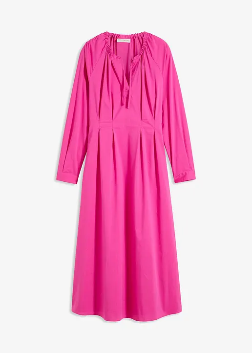 bonprix elegantes Maxikleid aus Popeline - pink - Damen