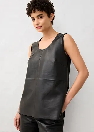 Bonprix Elegantes Premium Tanktop Vorderseite Aus Lammnappa-Leder