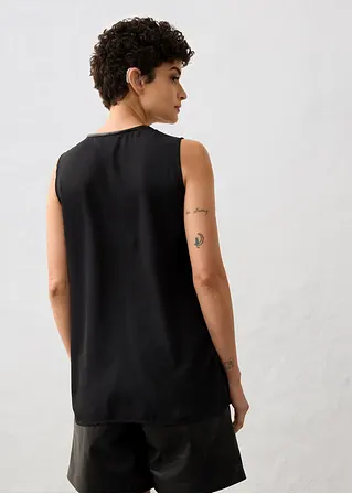 Bonprix Elegantes Premium Tanktop Vorderseite Aus Lammnappa-Leder