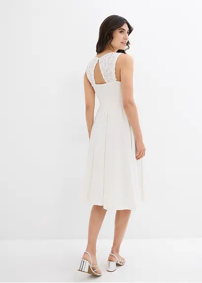 Bonprix Elegantes Schwangerschaftskleid Für Festliche Anlässe - Weiß