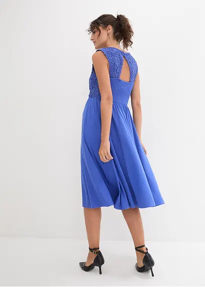 Bonprix Elegantes Schwangerschaftskleid Für Festliche Anlässe - Blau