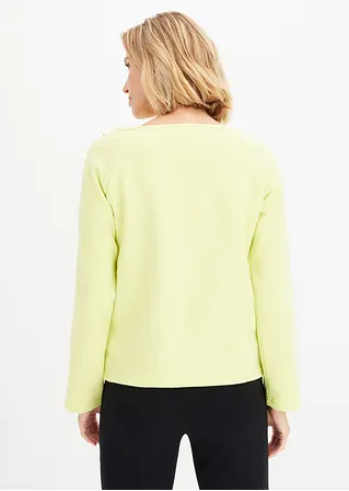 Bonprix Elegantes Shirt Aus Modernem Strukturstoff Und Knopfleiste Am Ärmel