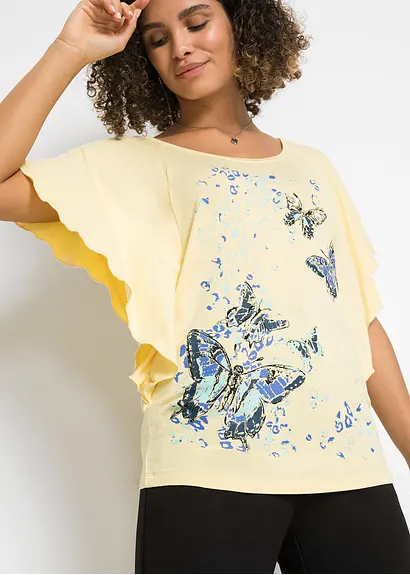 Bonprix Elegantes Shirt Mit Fledermausärmeln Und Rundhalsausschnitt