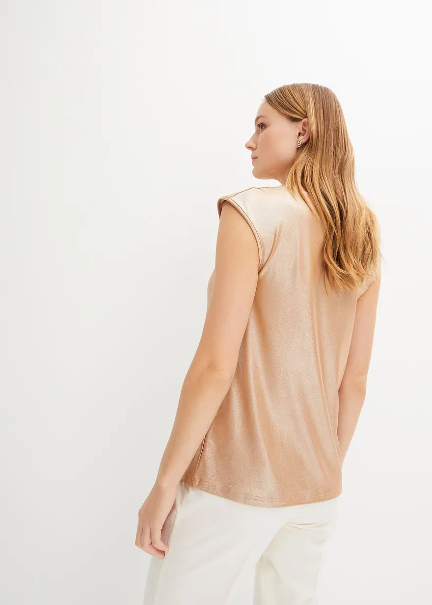 Bonprix Elegantes Top Aus Jersey Mit Femininem Wasserfallausschnitt