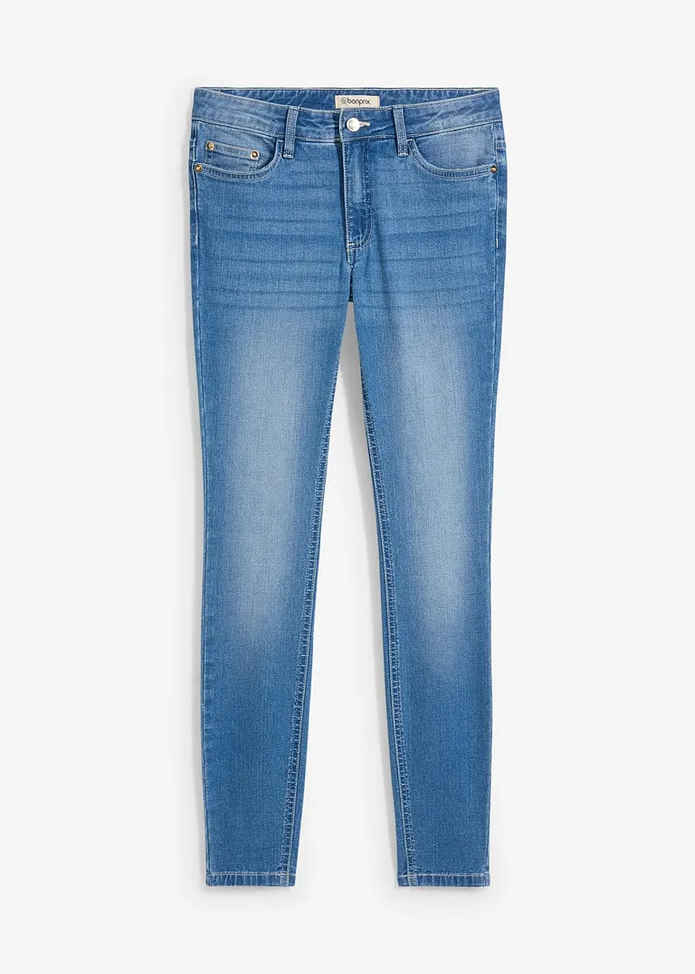 bonprix Enge Skinny Jeans mit Stretch - blau regular - Damen