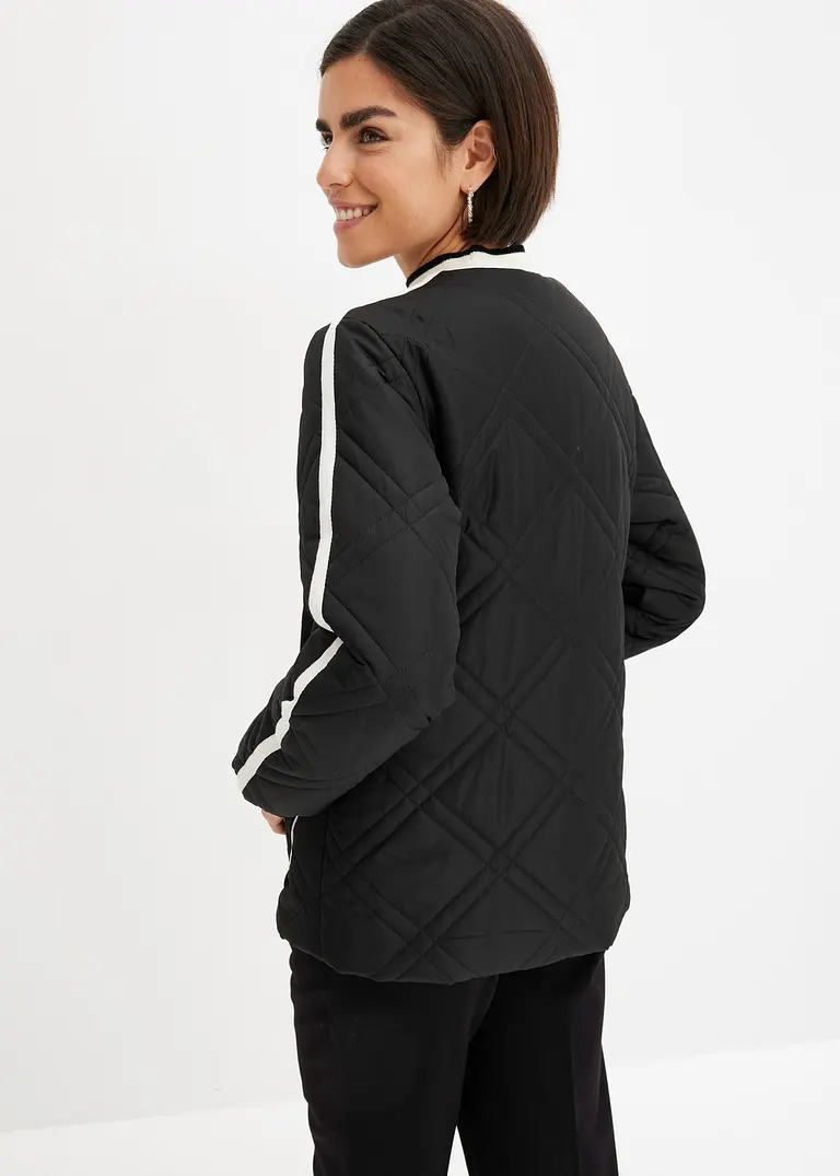 Bonprix Extravagante Jacke Mit Taschen - Schwarz - Damen