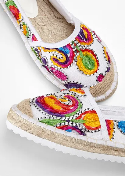 Bonprix Farbenfroher Espadrille Von Bpc Mit Bestickung - Damen