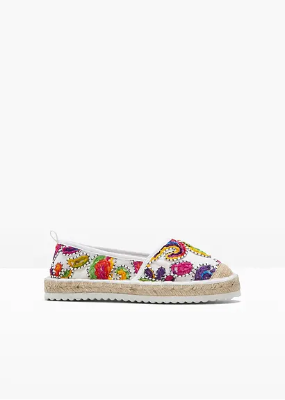 bonprix Farbenfroher Espadrille von bpc mit Bestickung - Damen