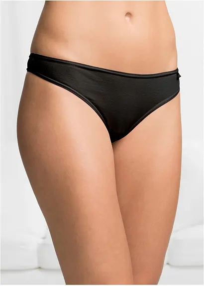 Bonprix Farbenfroher String Mit Frechem Schnitt - Schwarz