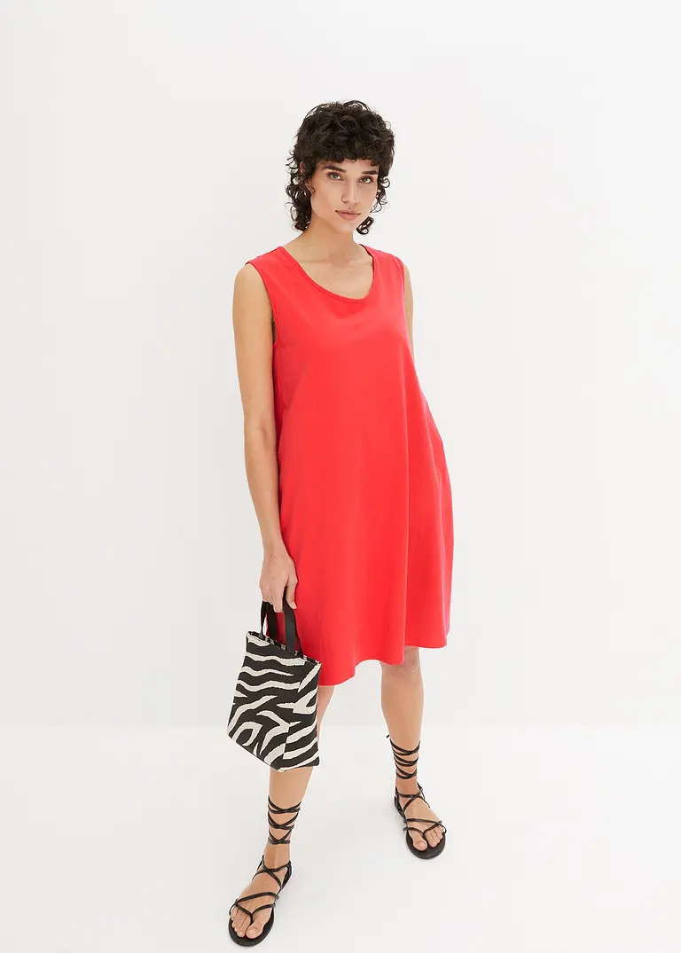 Bonprix Fein Fließendes Jersey-Kleid Ist Extra Soft Auf Der Haut Und Schmeichelt Der Figur