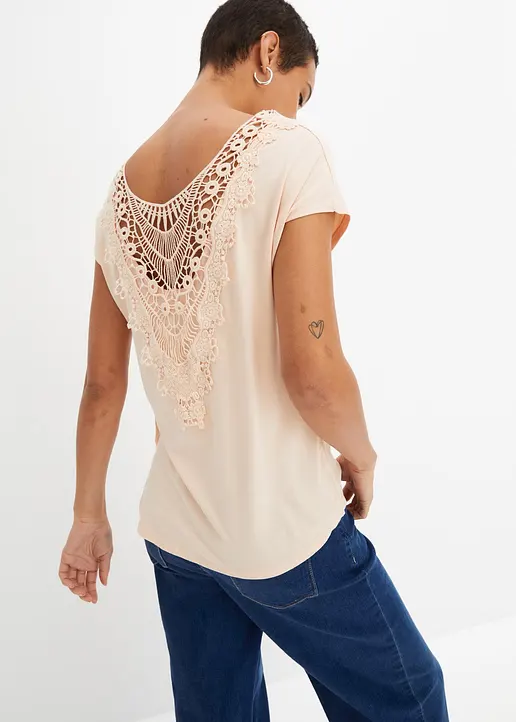 Bonprix Feines Shirt Mit Aufregender Rückenansicht - Orange
