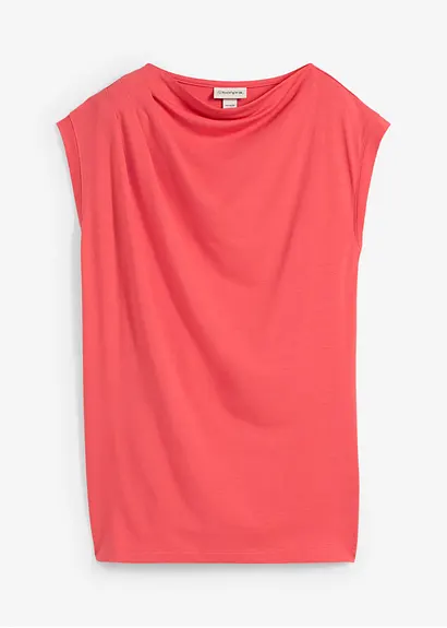 bonprix Feines Sommershirt mit Raffungen an der Schulter - pink