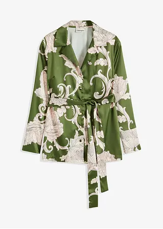 bonprix feminine Bluse aus fließendem Satin mit modischem floralen Print