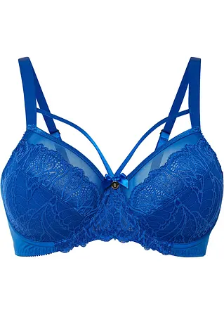 bonprix femininer BH mit zarter Spitze und modernem Design - blau Cup D
