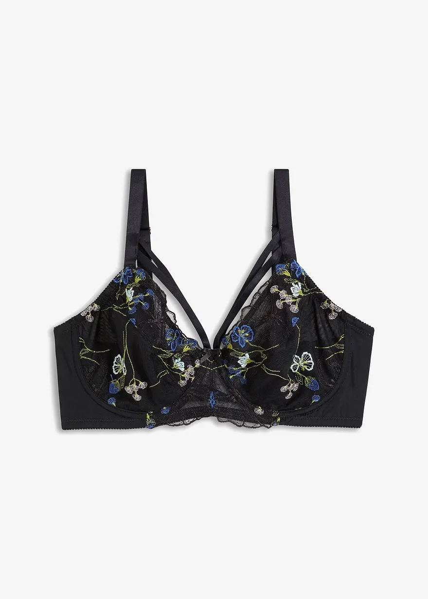 bonprix Femininer Minimizer mit luxuriöser floraler Stickerei