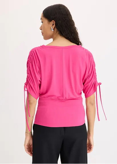 Bonprix Feminines Shirt Mit Dekorativer Knopfleiste - Pink