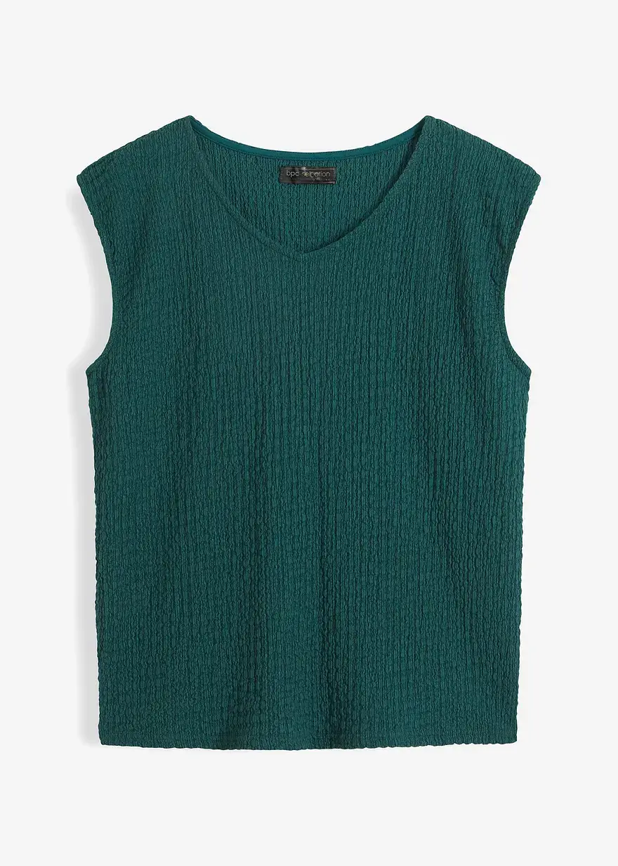 bonprix feminines Top aus leichtem Crêpe - grün - Damen