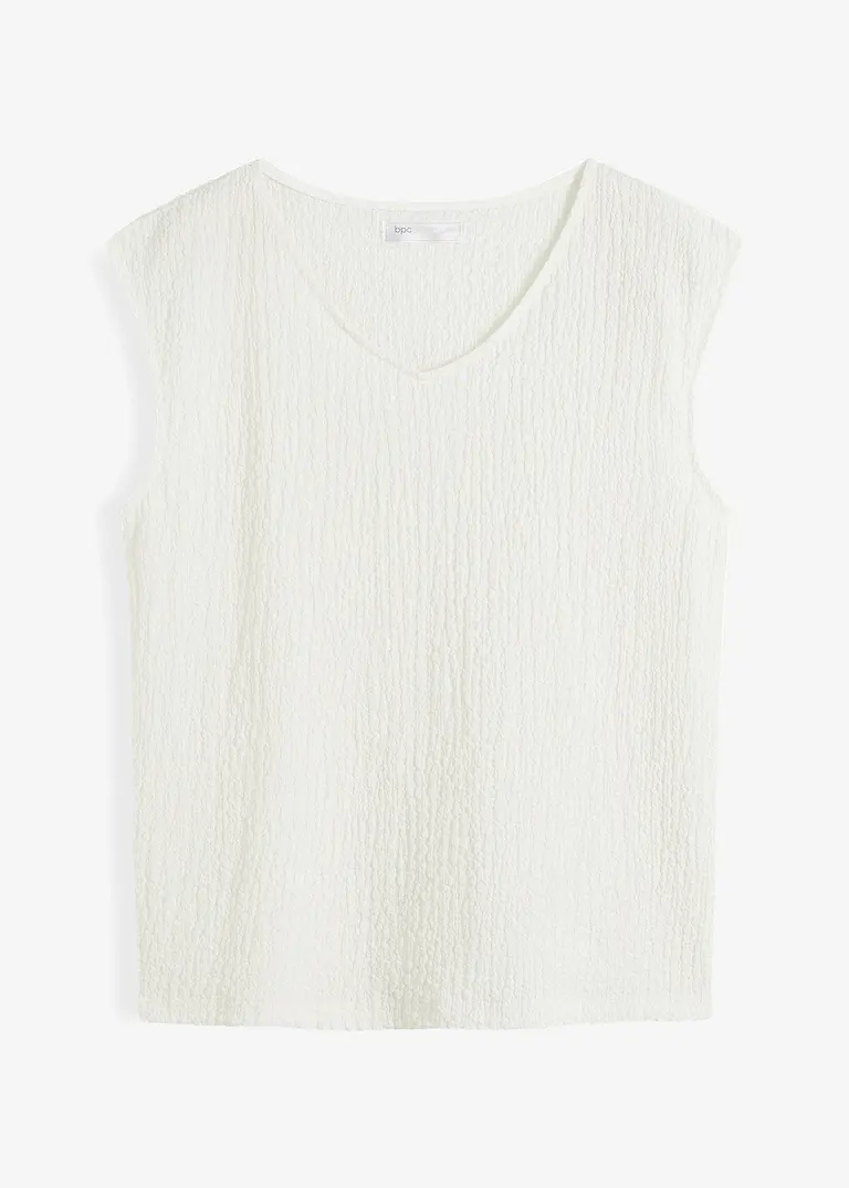 bonprix feminines Top aus leichtem Crêpe - weiß - Damen