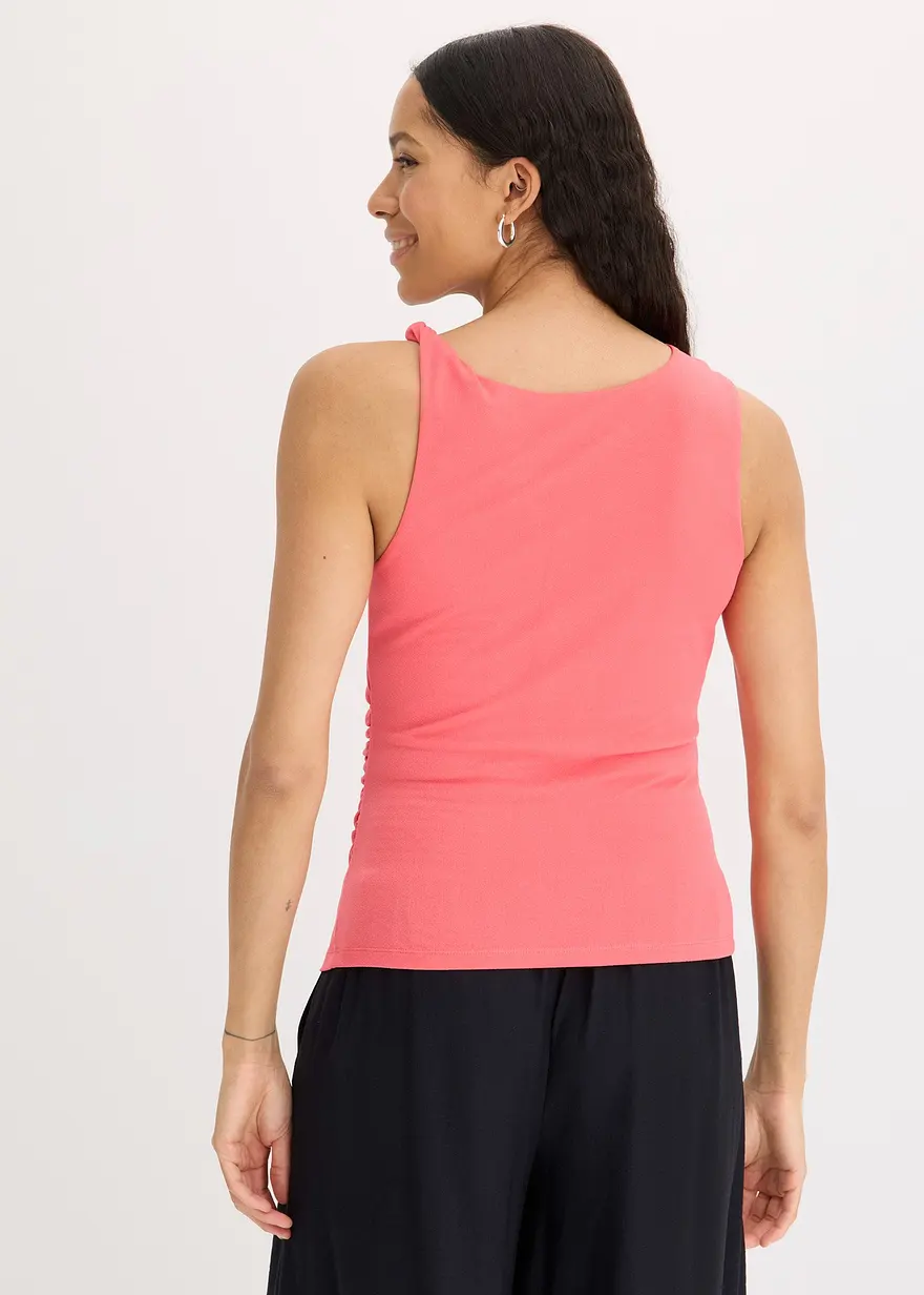Bonprix Feminines Top Mit Extravaganten Trägern - Pink - Damen