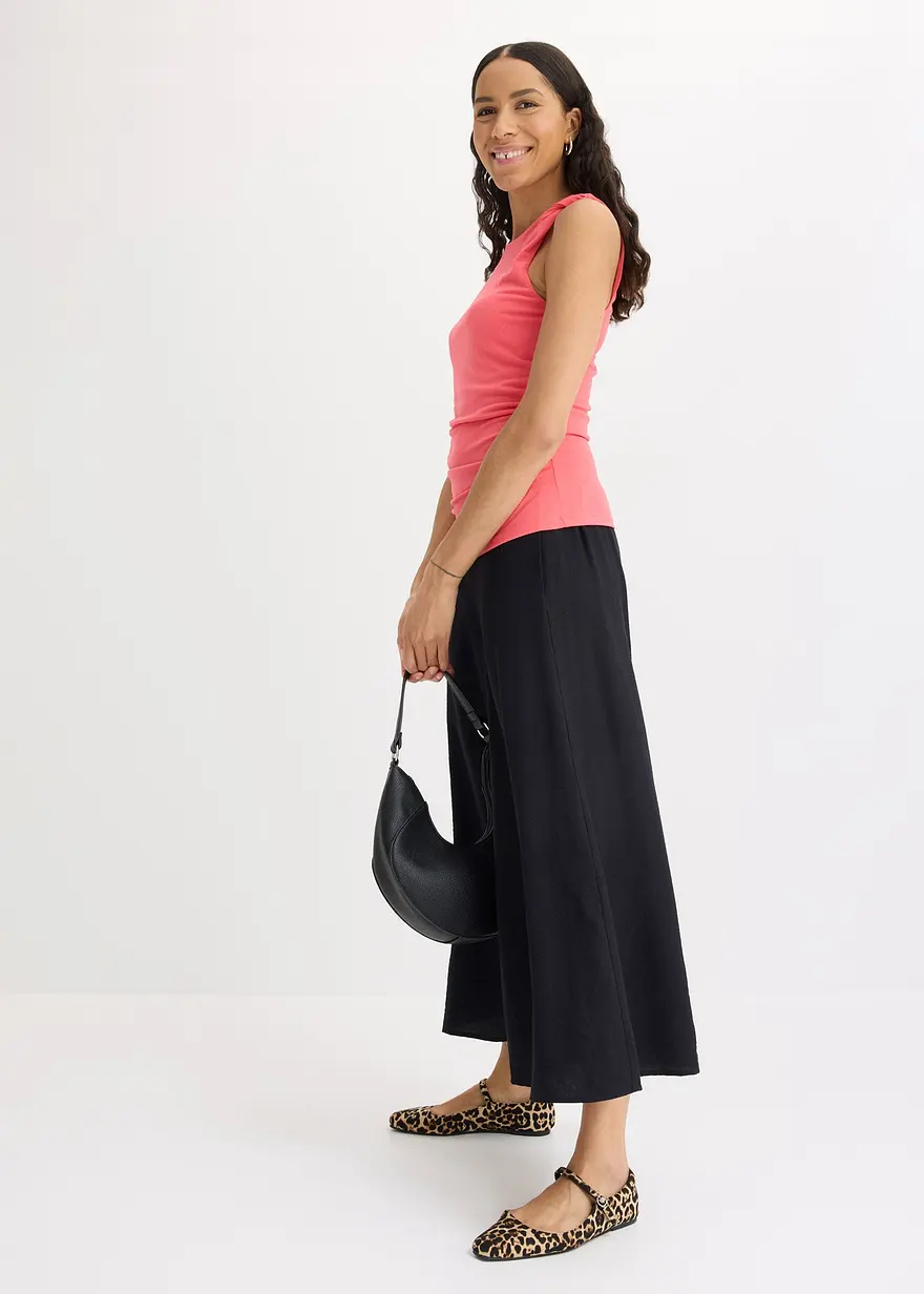 Bonprix Feminines Top Mit Extravaganten Trägern - Pink - Damen