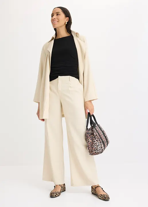 Bonprix Feminines Top Mit Extravaganten Trägern - Schwarz