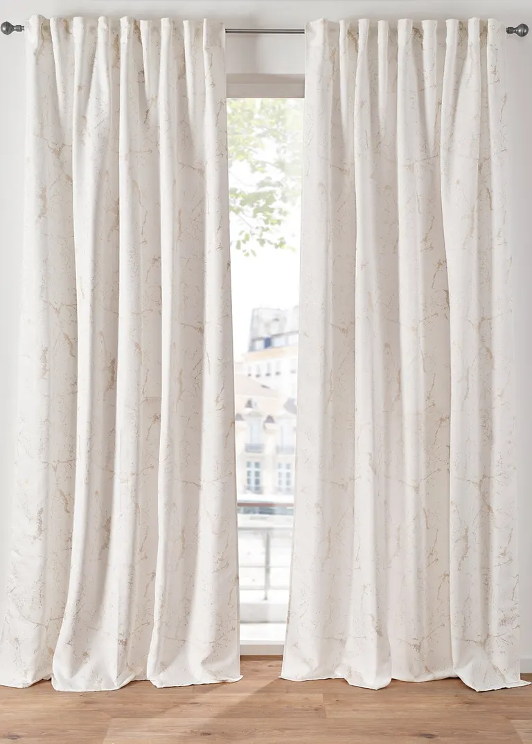 bonprix Fensterschmuck in edler Optik - beige Multifunktionsband