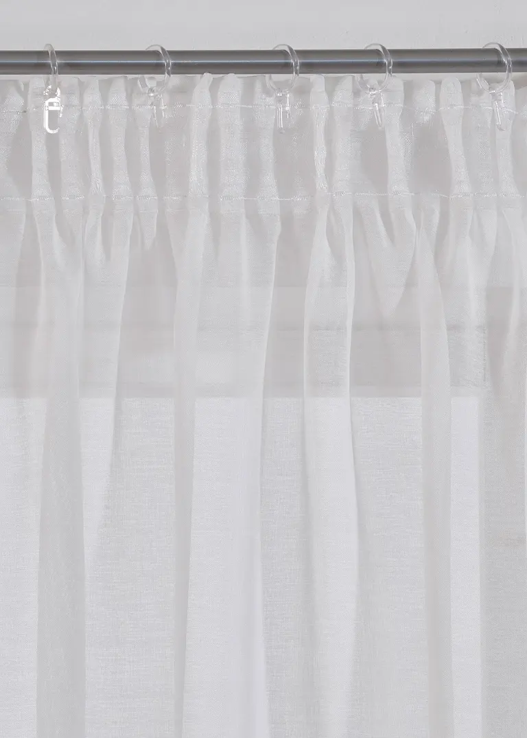 Bonprix Fertiggardine Mit Floralem Design - Weiß Multifunktionsband