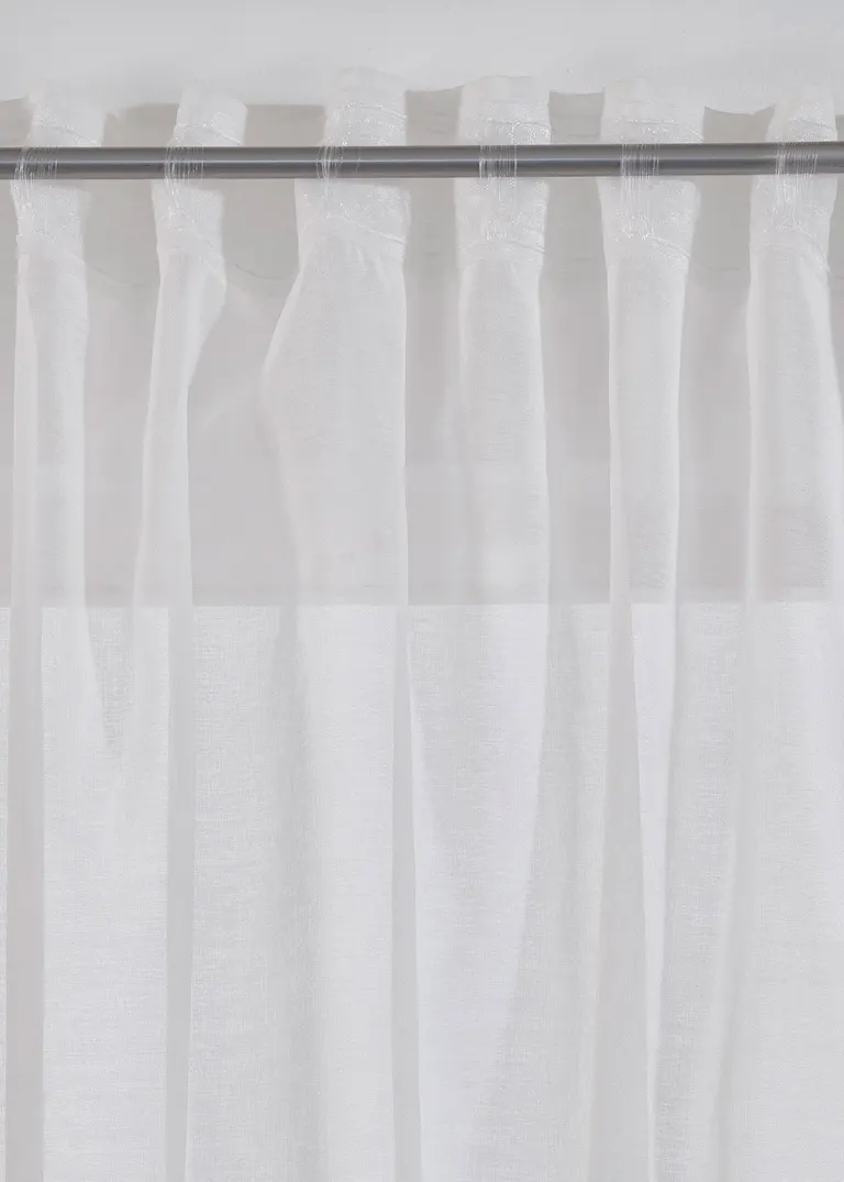 Bonprix Fertiggardine Mit Floralem Design - Weiß Multifunktionsband