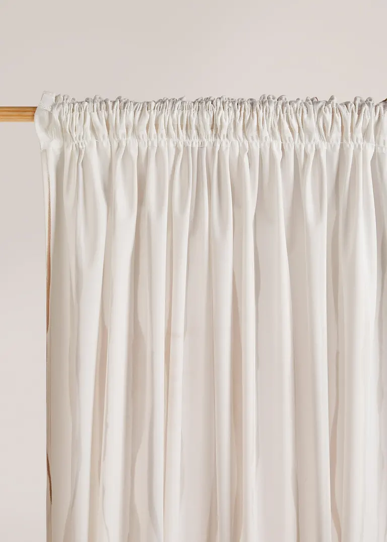 Bonprix Fertigvorhang Aus Samt - Beige Multifunktionsband