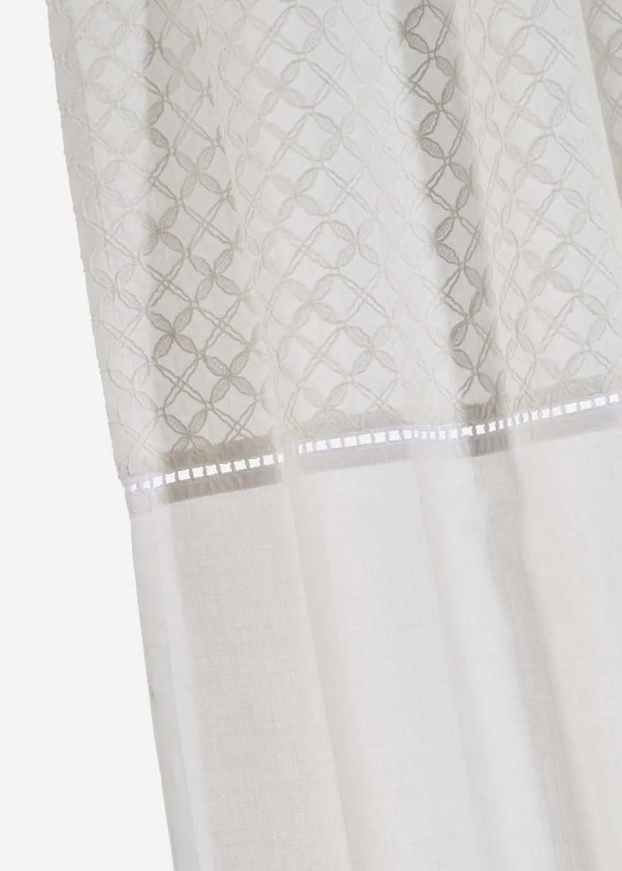 Bonprix Fertigvorhang In Romantischer Optik - Weiß Tunnelzug