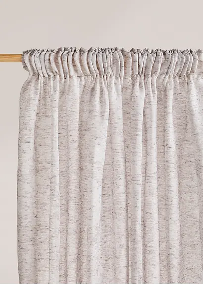 Bonprix Fertigvorhang Mit Jacquard-Musterung - Beige Multifunktionsband