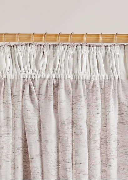 Bonprix Fertigvorhang Mit Jacquard-Musterung - Beige Multifunktionsband