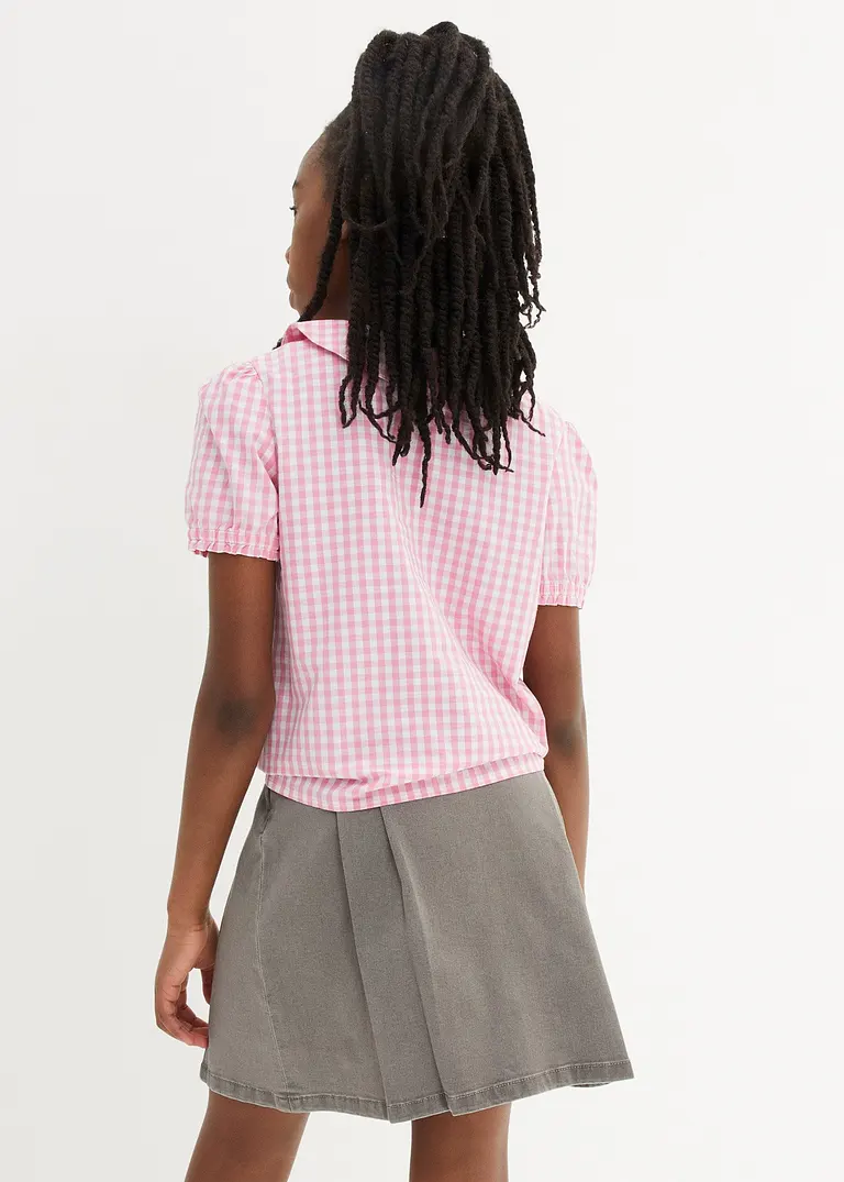 Bonprix Festliche Mädchen Trachtenbluse Im Oktoberfest-Look - Rosa