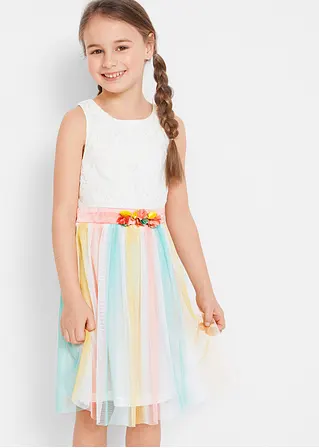 Bonprix Festliches Mädchen Kleid Im Farbverlauf - Weiß - Kinder
