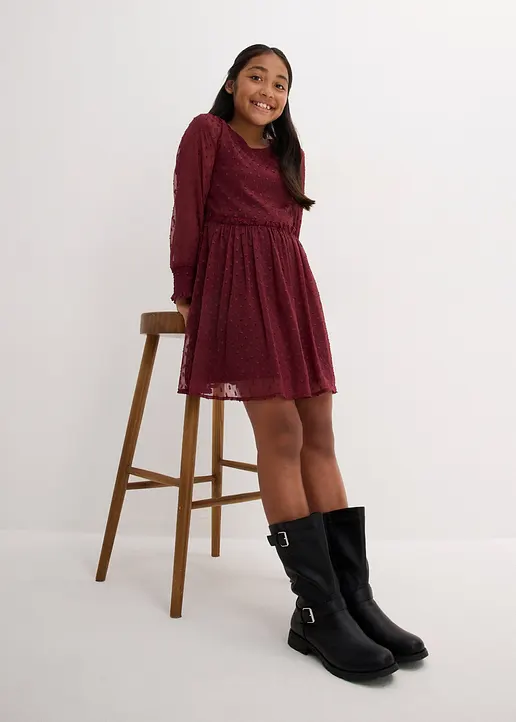 Bonprix Festliches Mädchen Kleid In Tollen Farben - Rot