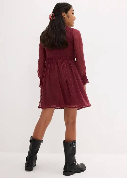 Bonprix Festliches Mädchen Kleid In Tollen Farben - Rot