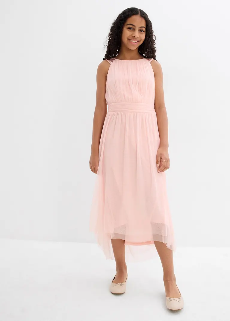 Bonprix Festliches Mädchenkleid Mit Dekorativen Pailletten - Lila