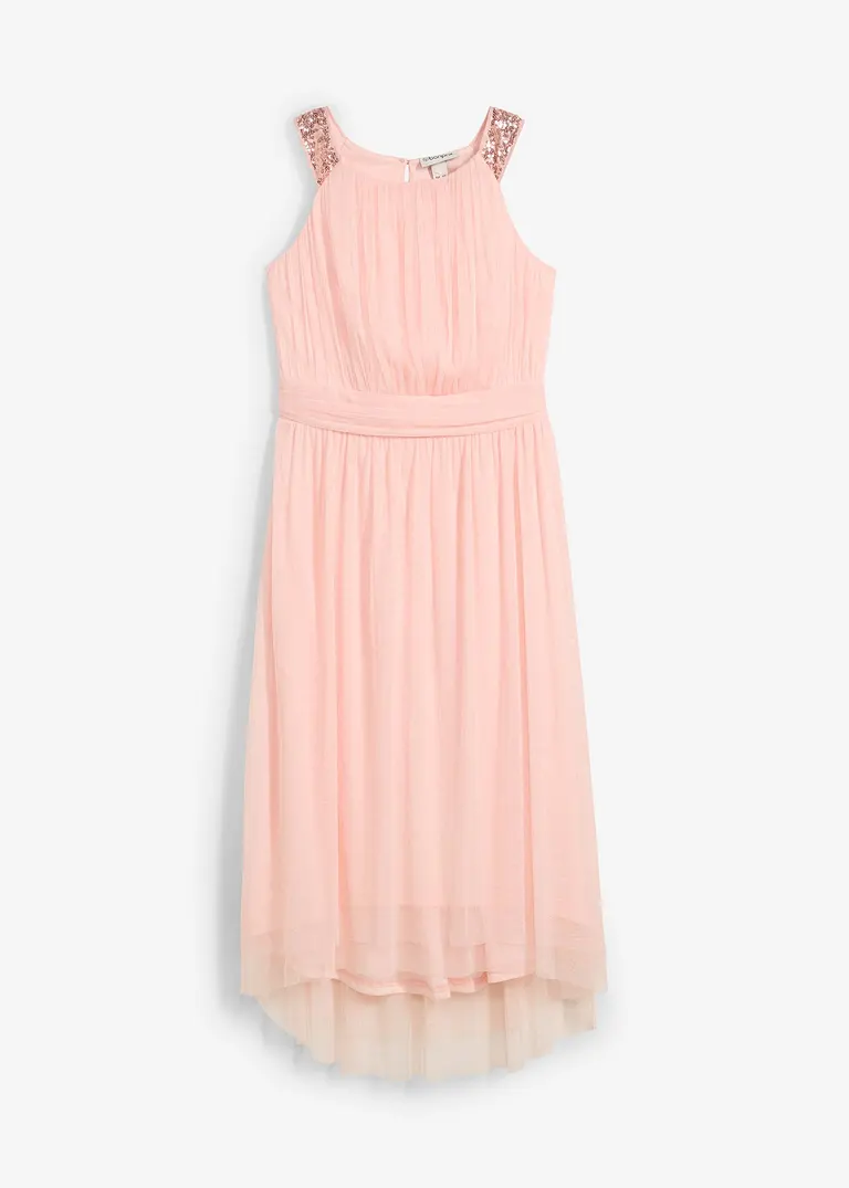 bonprix Festliches Mädchenkleid mit dekorativen Pailletten - lila