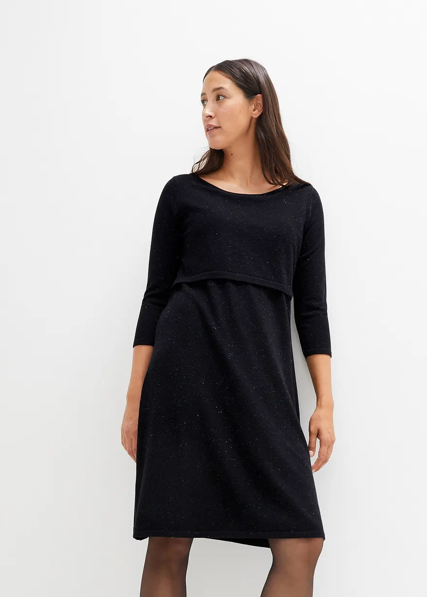 Bonprix Festliches Umstandsstrickkleid Für Die Schwangerschaft Und Danach