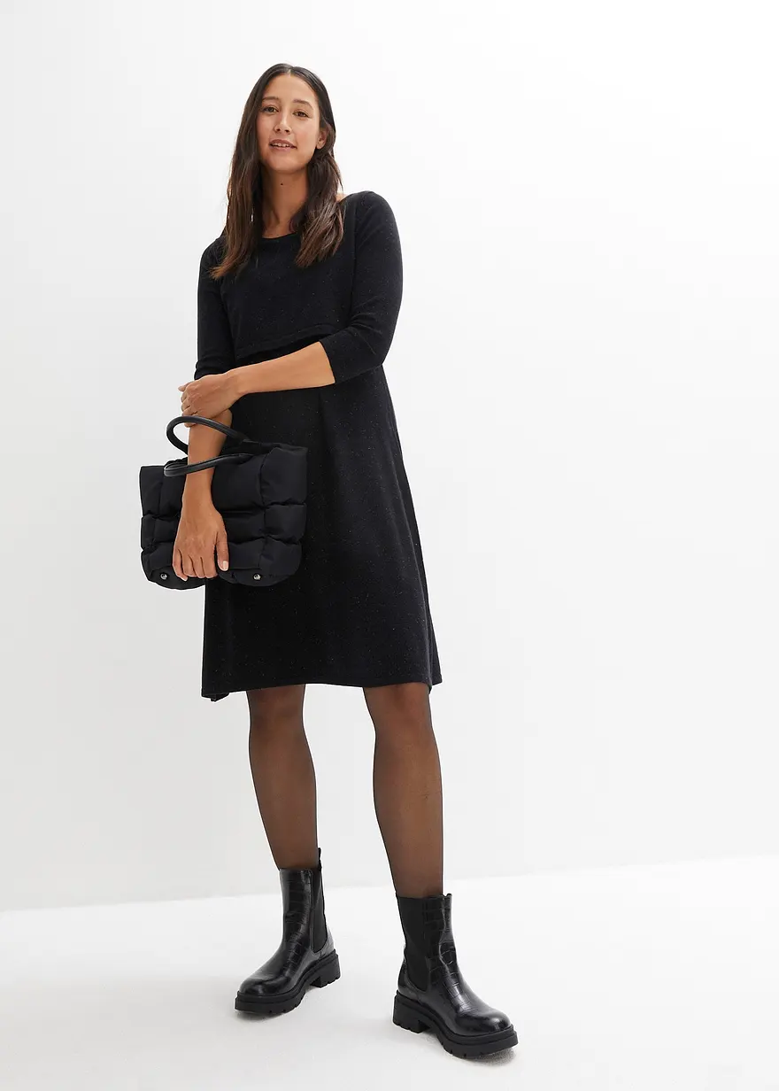 Bonprix Festliches Umstandsstrickkleid Für Die Schwangerschaft Und Danach