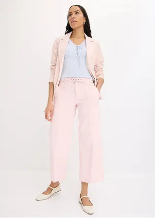 Bonprix Figurbetonende Bluse Mit Sexy Raffung - Blau - Damen