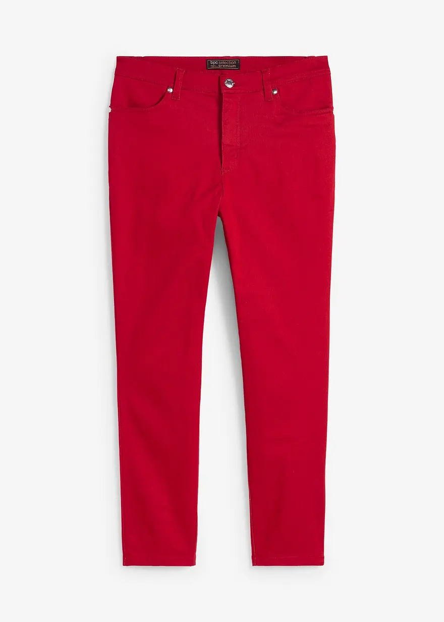 bonprix Figurbetonte Stretchhose in 7/8-Länge - rot - Damen