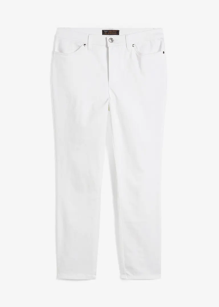 bonprix Figurbetonte Stretchhose in 7/8-Länge - weiß - Damen