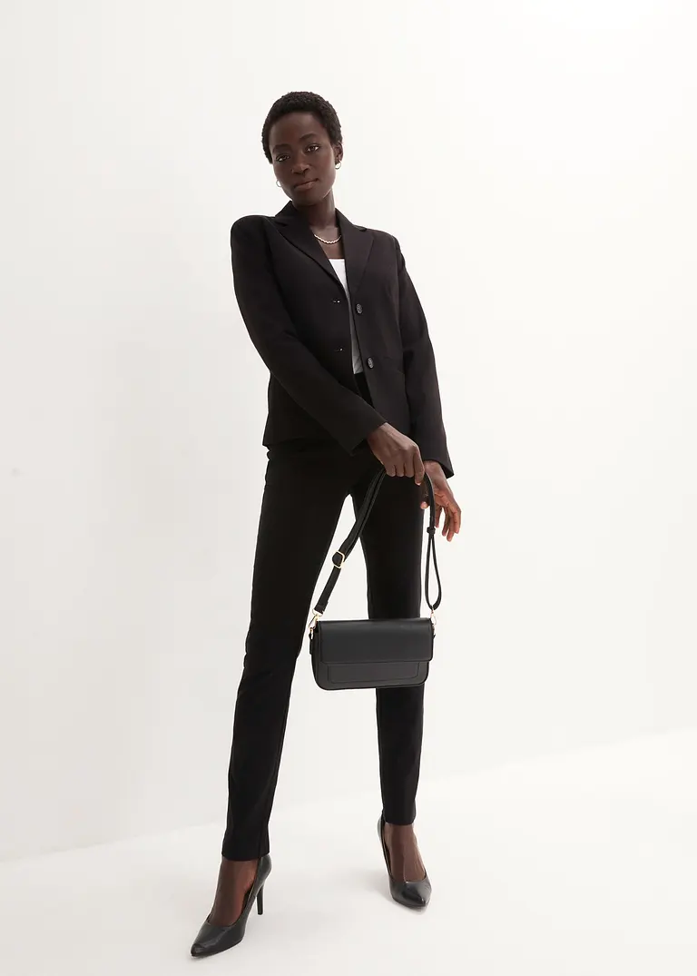 Bonprix Figurbetonter Blazer Mit Paspeltaschen Und Knöpfen