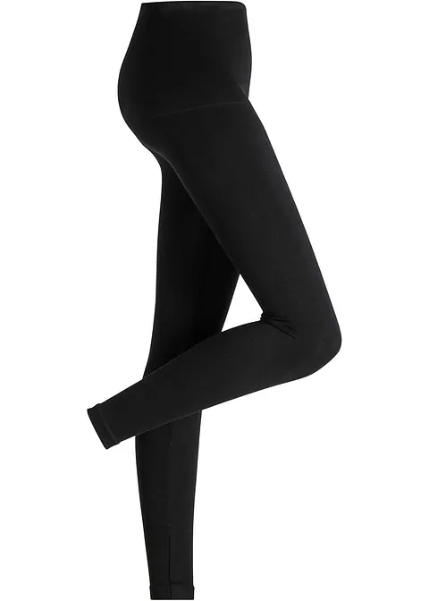 bonprix Figurformende Leggings ohne Seitennähte - schwarz